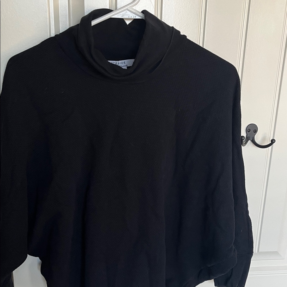 Anthropologie stateside black bat wing quarter sleeve sweatshirt